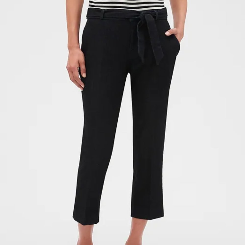 Banana Republic Avery Tie-Waist Midrise Ankle Jean